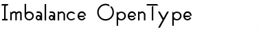 Download Imbalance Regular Font Title Preview