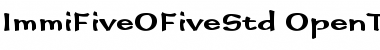 Download Immi Five O Five Std Regular Font Title Preview