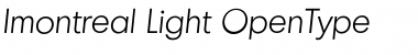 Download Imontreal Light Font Title Preview