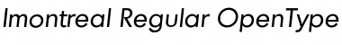 Download Imontreal Regular Font Title Preview