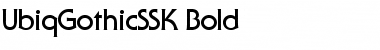 Download UbiqGothicSSK Bold Font