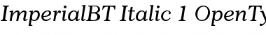 Download Imperial Italic Font Title Preview