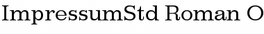 Download Impressum Std Roman Font Title Preview