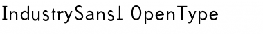 Download IndustrySans1 Regular Font Title Preview