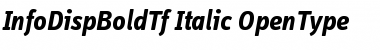 Download InfoDispBoldTf Italic Font Title Preview