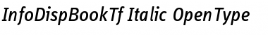 Download InfoDispBookTf Italic Font Title Preview