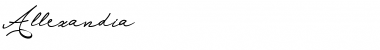 Download Allexandia Regular Font Title Preview