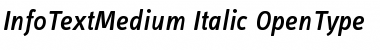 Download InfoTextMedium Italic Font Title Preview