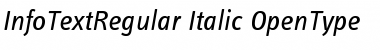 Download InfoTextRegular Italic Font Title Preview