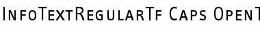 Download InfoTextRegularTf Caps Font Title Preview