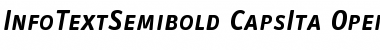 Download InfoTextSemibold CapsIta Font Title Preview