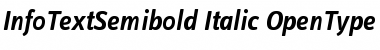 Download InfoTextSemibold Italic Font Title Preview