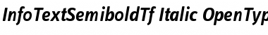 Download InfoTextSemiboldTf Italic Font Title Preview