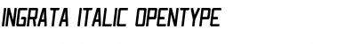 Download Ingrata Italic Font Title Preview