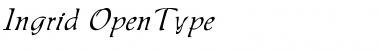 Download Ingrid Regular Font Title Preview
