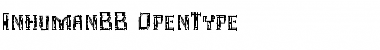 Download Inhuman BB Regular Font Title Preview