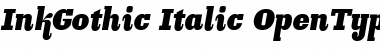 Download Ink Gothic Italic Font Title Preview