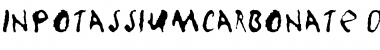 Download InPotassiumCarbonate Regular Font Title Preview