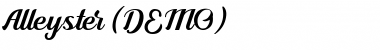 Download Alleyster Regular Font Title Preview