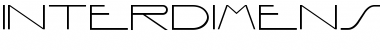 Download Interdimensional Regular Font Title Preview