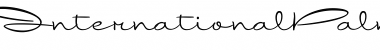 Download InternationalPalms Regular Font Title Preview