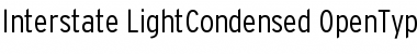 Download Interstate LightCondensed Font Title Preview