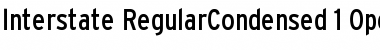 Download Interstate RegularCondensed Font Title Preview