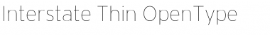 Download Interstate Thin Font Title Preview