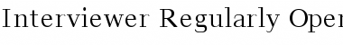 Download Interviewer Regularly Font Title Preview