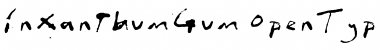 Download InXanthumGum Regular Font Title Preview