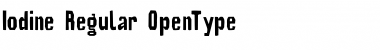 Download Iodine Regular Font Title Preview
