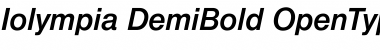 Download Iolympia DemiBold Font Title Preview