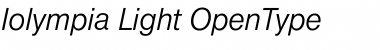 Download Iolympia Light Font Title Preview