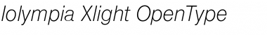 Download Iolympia Xlight Font Title Preview