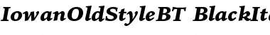 Download Bitstream Iowan Old Style Black Italic Font Title Preview