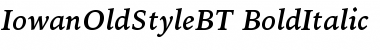 Download Bitstream Iowan Old Style Bold Italic Font