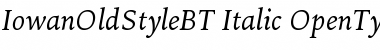 Download Bitstream Iowan Old Style Italic Font