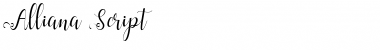 Download Alliana Script Regular Font Title Preview