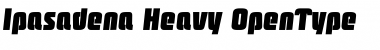 Download Ipasadena Heavy Font Title Preview