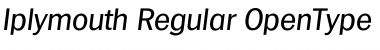 Download Iplymouth Regular Font Title Preview