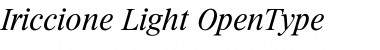 Download Iriccione Light Font Title Preview