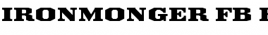 Download Ironmonger FB Extended Regular Font Title Preview