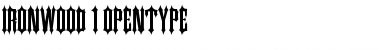 Download Ironwood Regular Font Title Preview