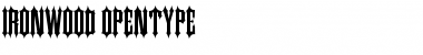 Download Ironwood Regular Font Title Preview