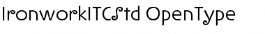 Download Ironwork ITC Std Regular Font Title Preview