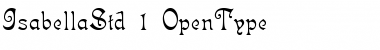 Download Isabella Std Regular Font Title Preview