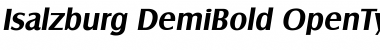 Download Isalzburg DemiBold Font Title Preview