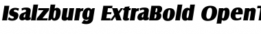 Download Isalzburg ExtraBold Font Title Preview