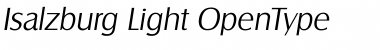 Download Isalzburg Light Font Title Preview