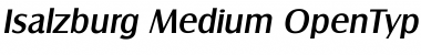 Download Isalzburg Medium Font Title Preview